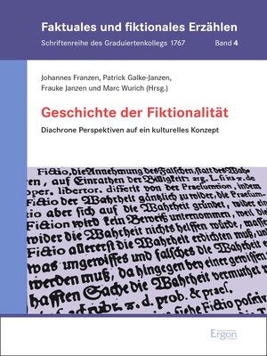 cover image of Geschichte der Fiktionalität